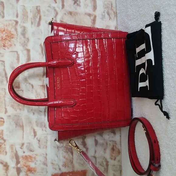 Ralph Lauren Bags New Ralph Lauren Embossed Leather Tyler Tote